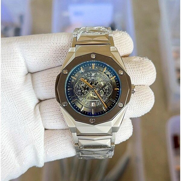 Hublo_t Big Bang Calendar Silver Black - J46