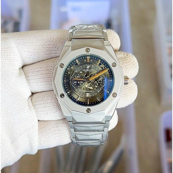 Hublo_t Big Bang Calendar Silver Black - J48