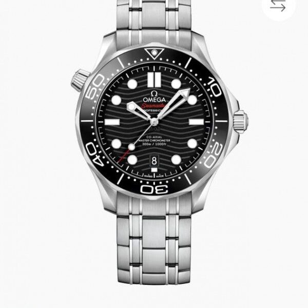Omeg_a seamaster diver 300M automatic Silver-black